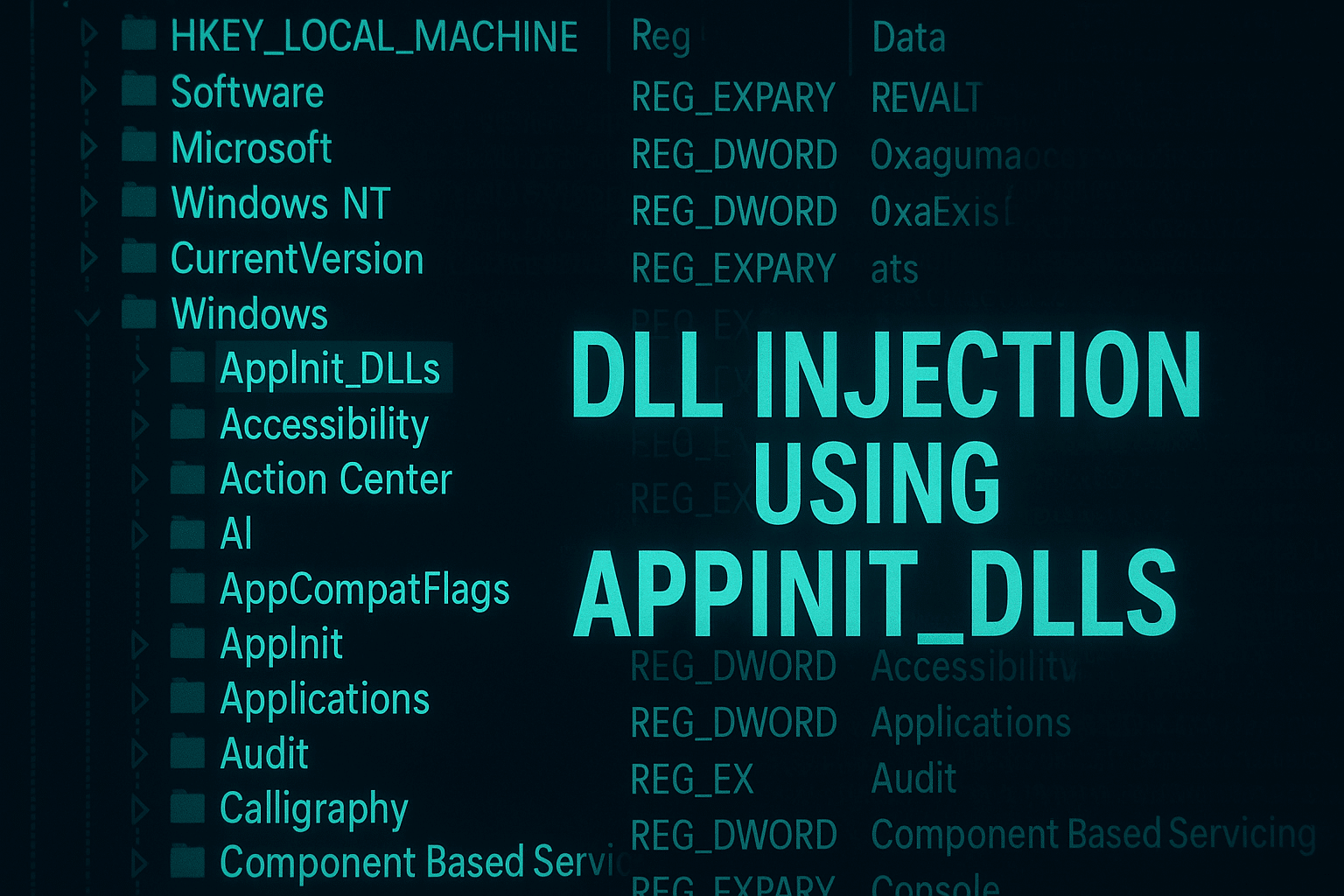 Appinit_DLLs dll injection